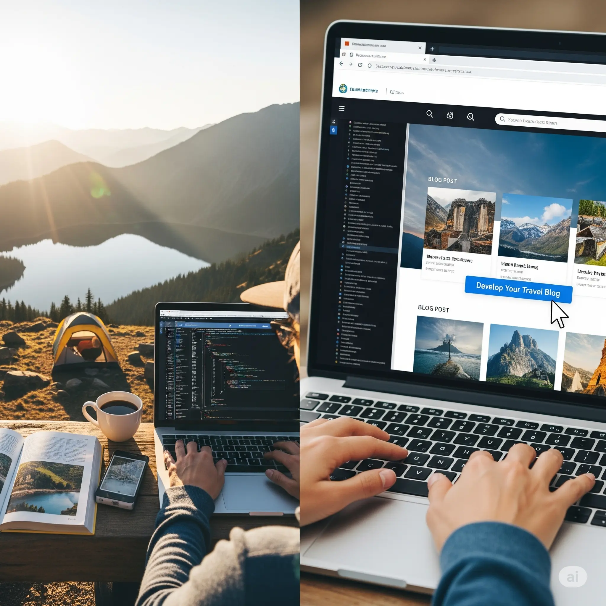 Travel agency website design USA